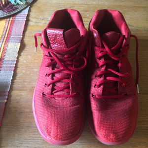 Red and Silver Jordans